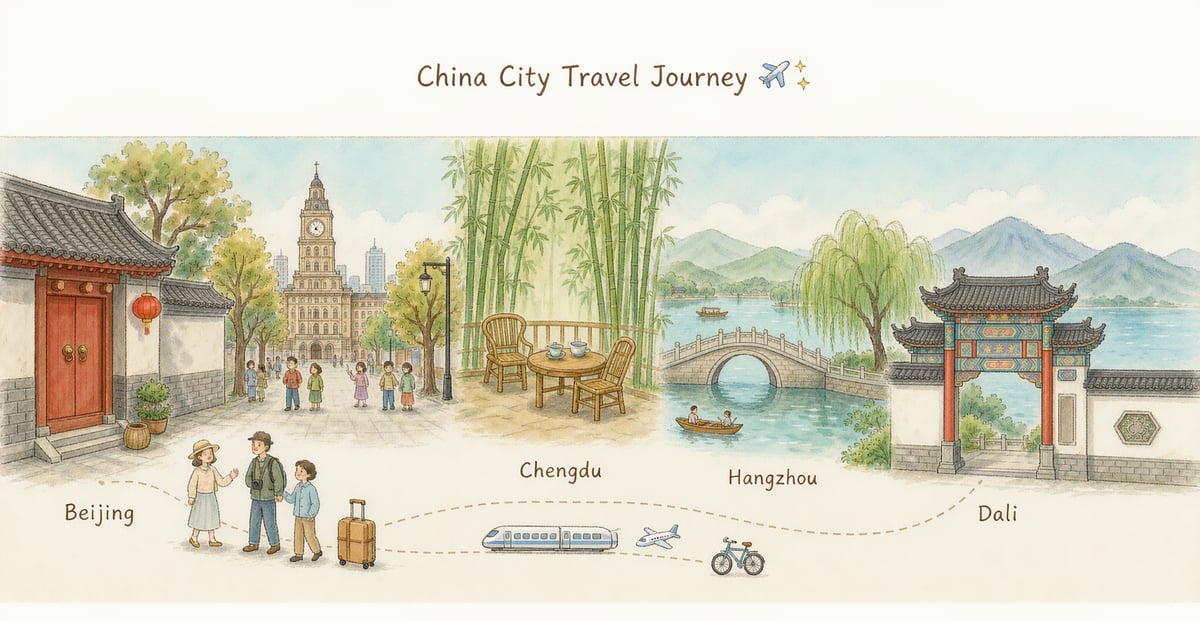 Cover illustration for Best Cities in China for Digital Nomads: A Practical Comparison